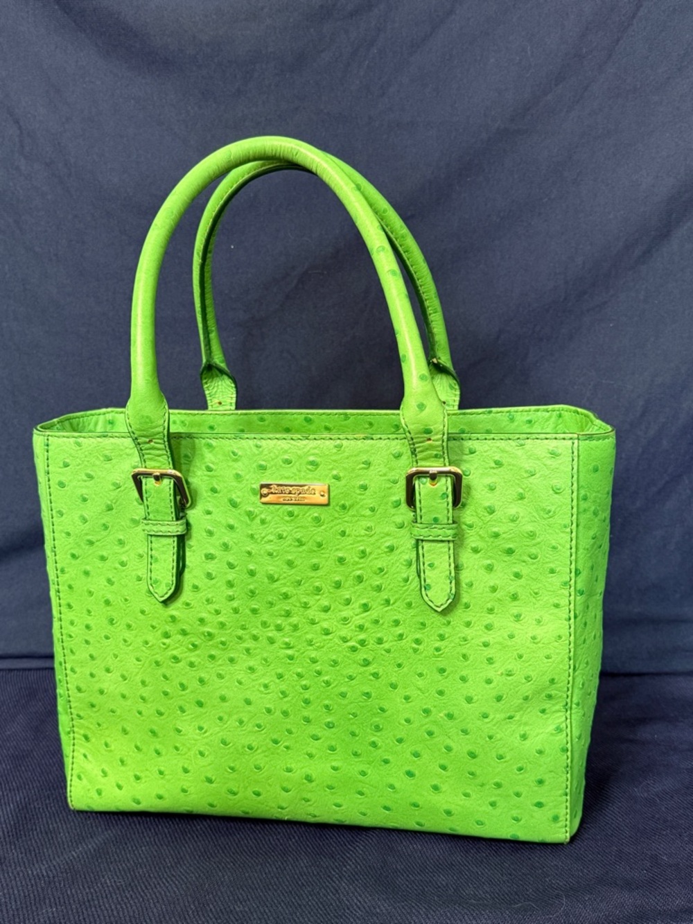 Kate Spade ostrich pattern handbag EUC - Picture 3 of 16